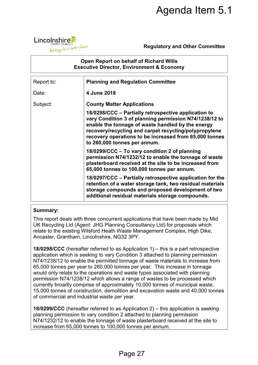 Wilsford Heath Planning Application Report, Item 17. PDF 1 MB