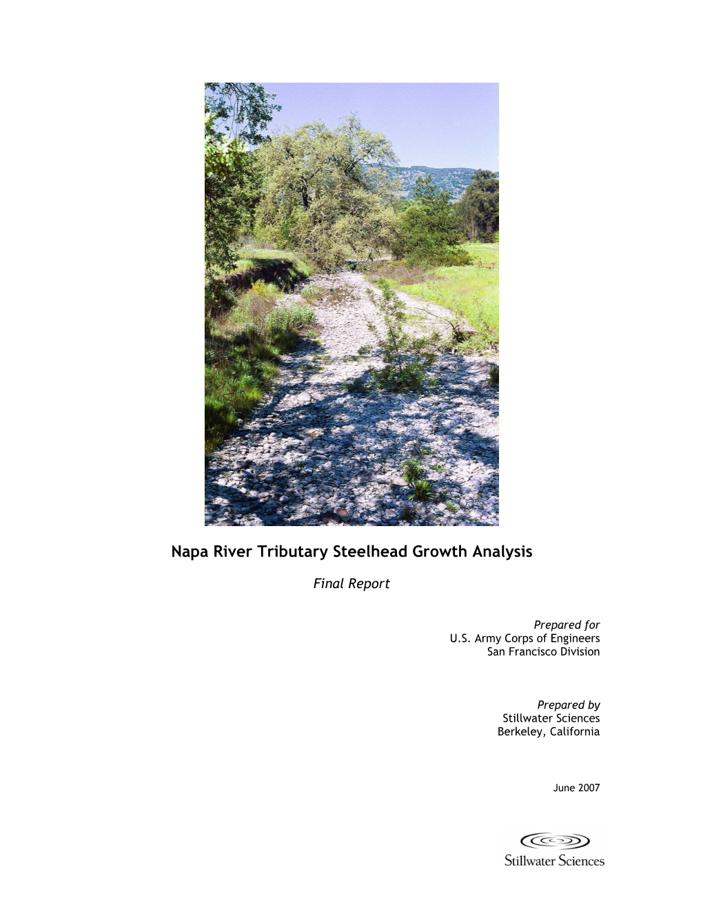 Napa River Tributary Steelhead Growth Analysis