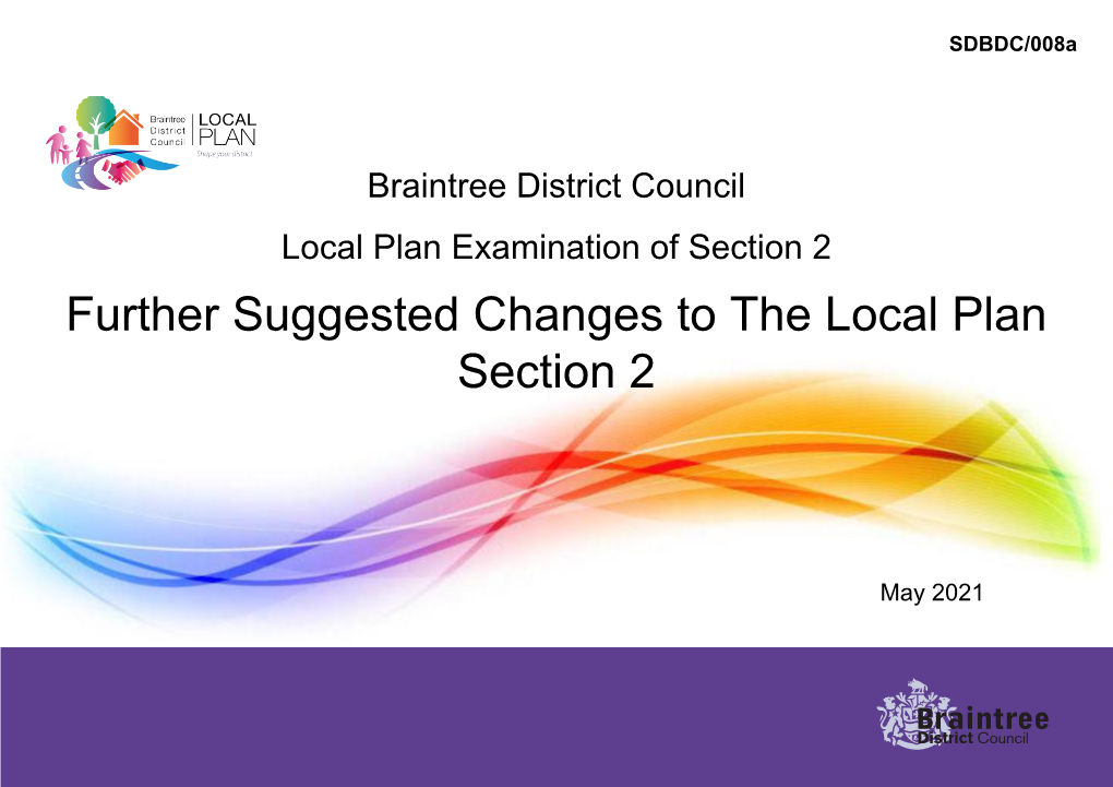 Further Suggested Changes to the Local Plan Section 2