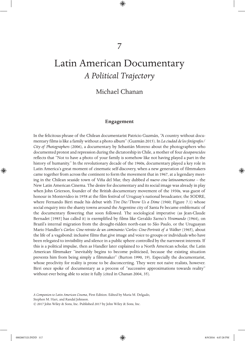 Latin American Documentary, a Political Trajectory