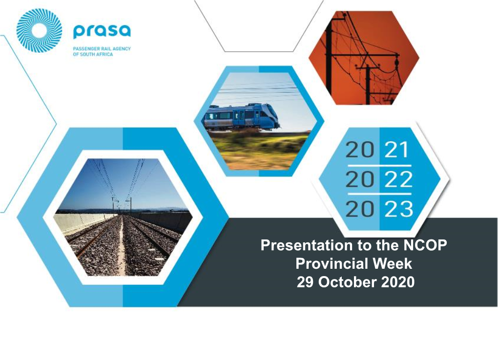 Presentation by PRASA