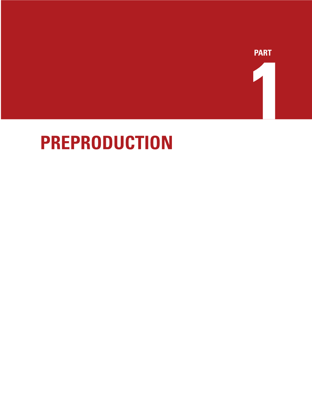 Preproduction