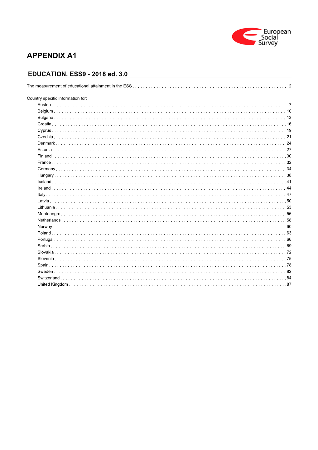 ESS9 Appendix A1 Education Ed