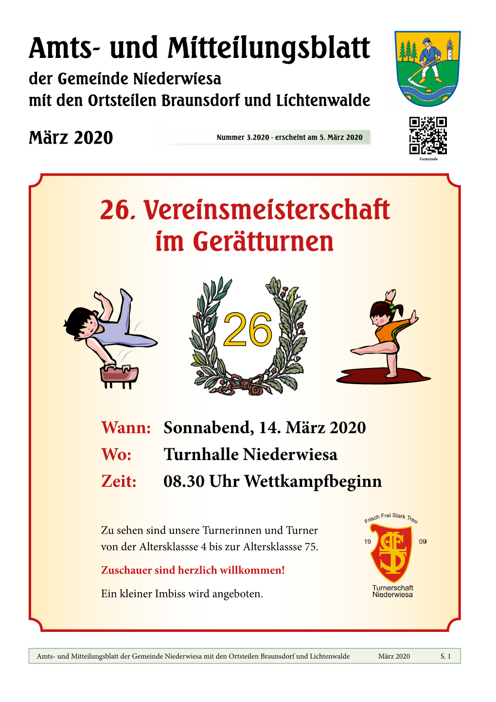 Amtsblatt Niederwiesa – März 2020