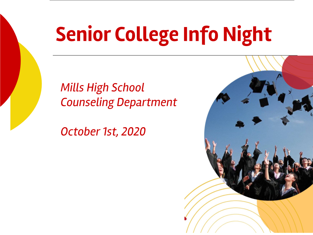 Senior College Info Night