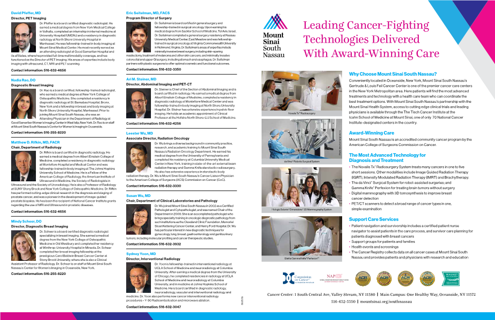 Leading Cancer-Fighting Technologies Delivered with Award