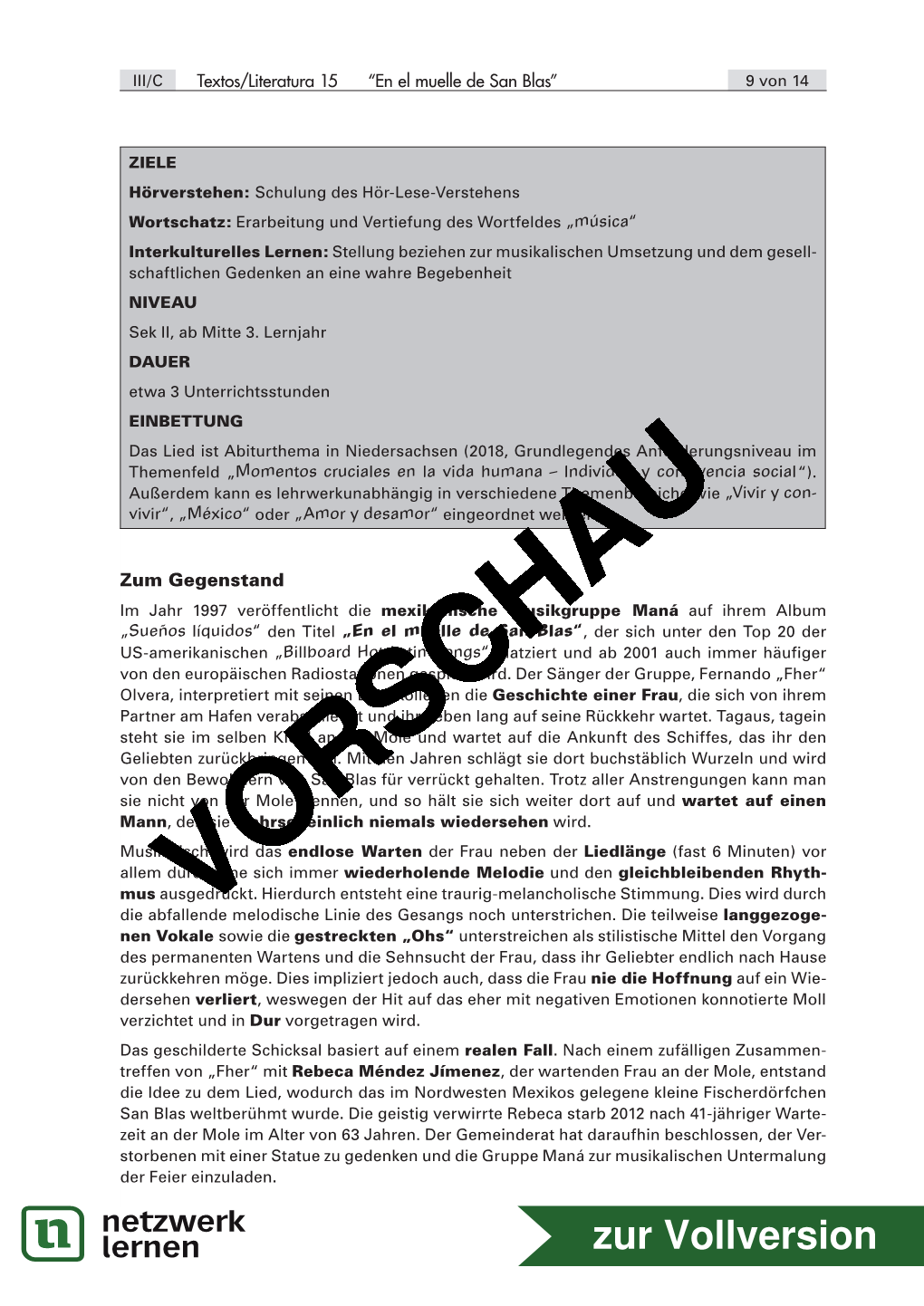 Zur Vollversion 6 Von 14 Textos/Literatura 15 “En El Muelle De San Blas” III/C