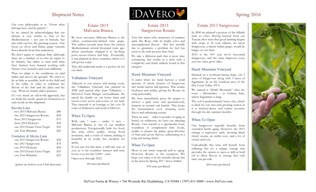 Davero Farms & Winery