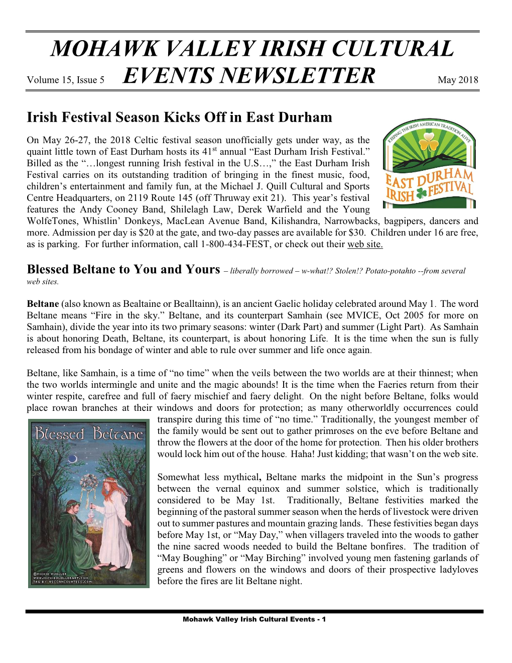 Mohawk Valley Irish Cultural