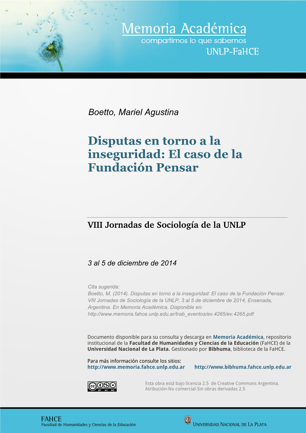 El Caso De La Fundación Pensar