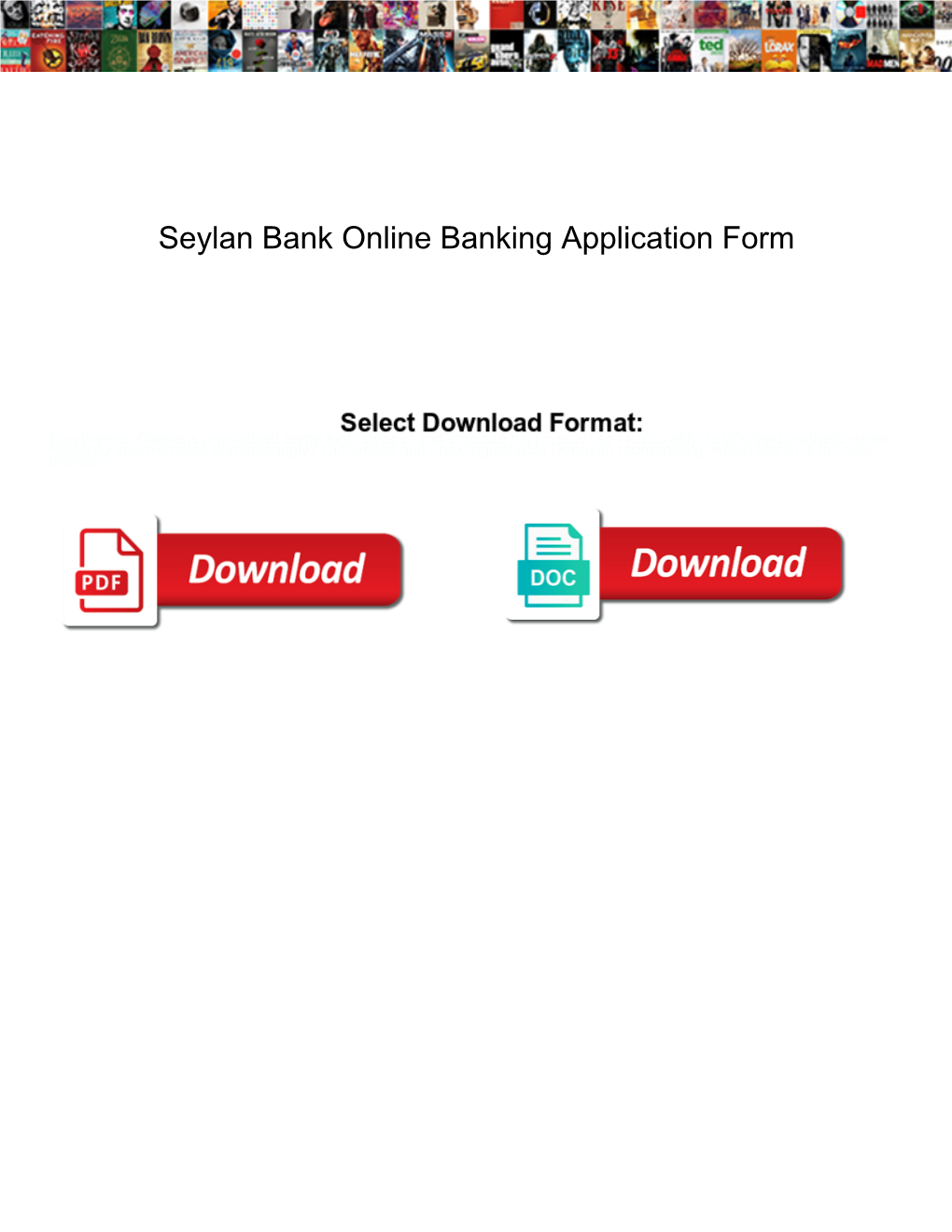 Seylan Bank Online Banking Application Form