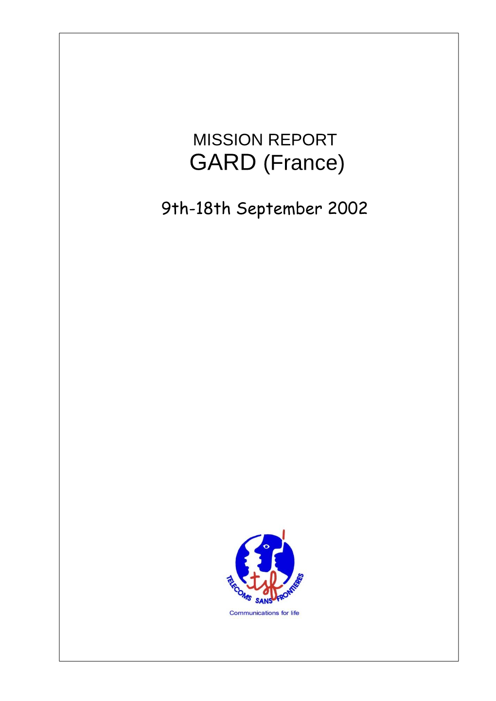 Read the Mission Report