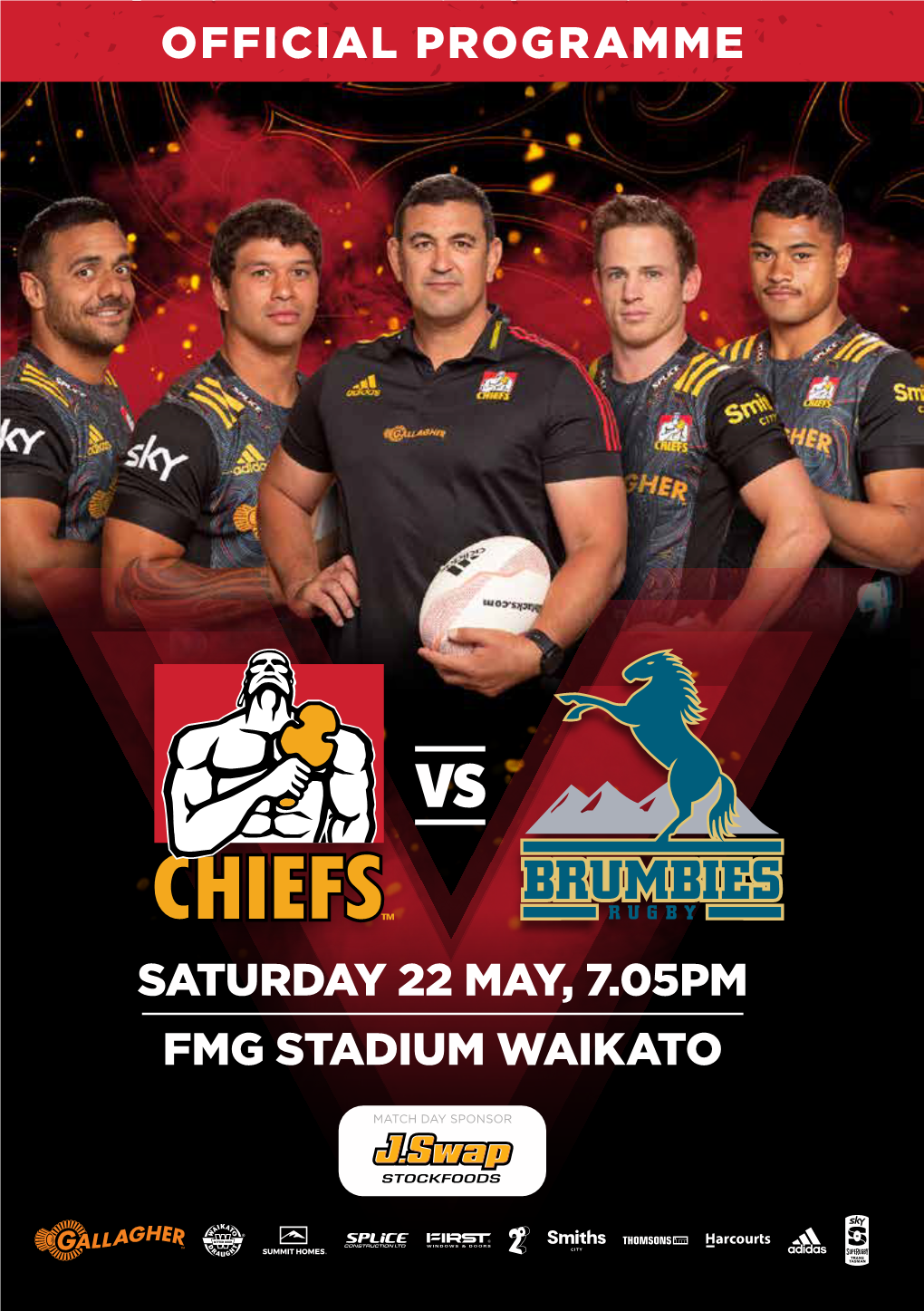 Saturday 22 May, 7.05Pm Fmg Stadium Waikato Official