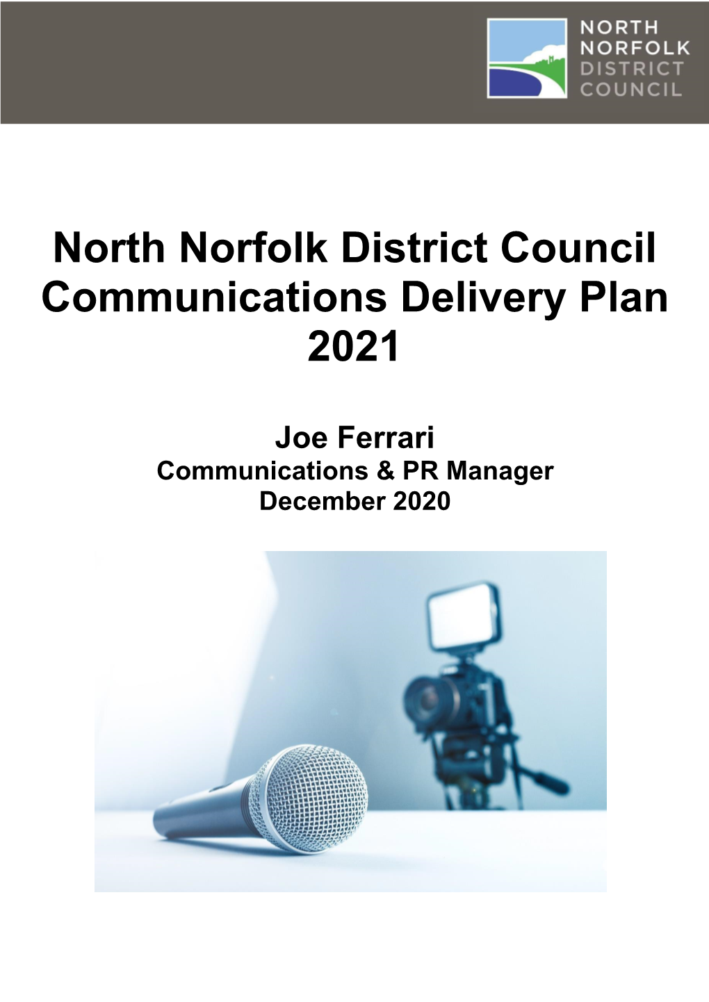 North Norfolk District Council Communications Delivery Plan 2021