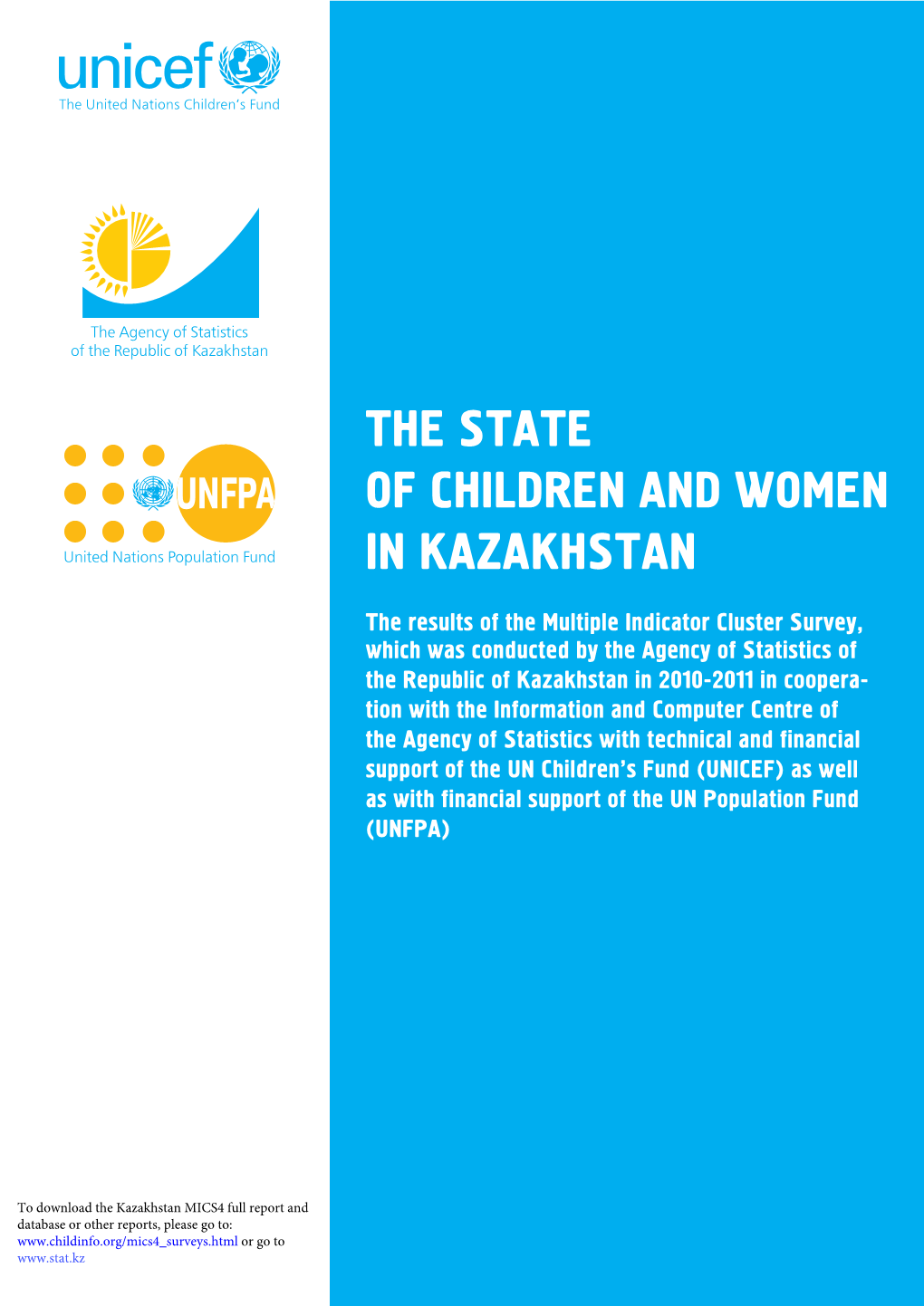 The State of Children and Women in Kazakhstan