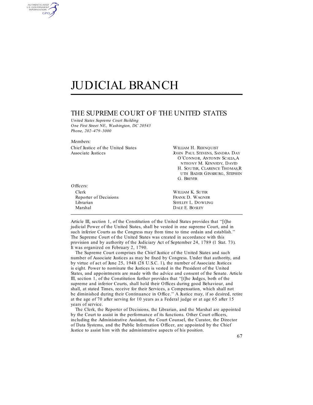 Judicial Branch