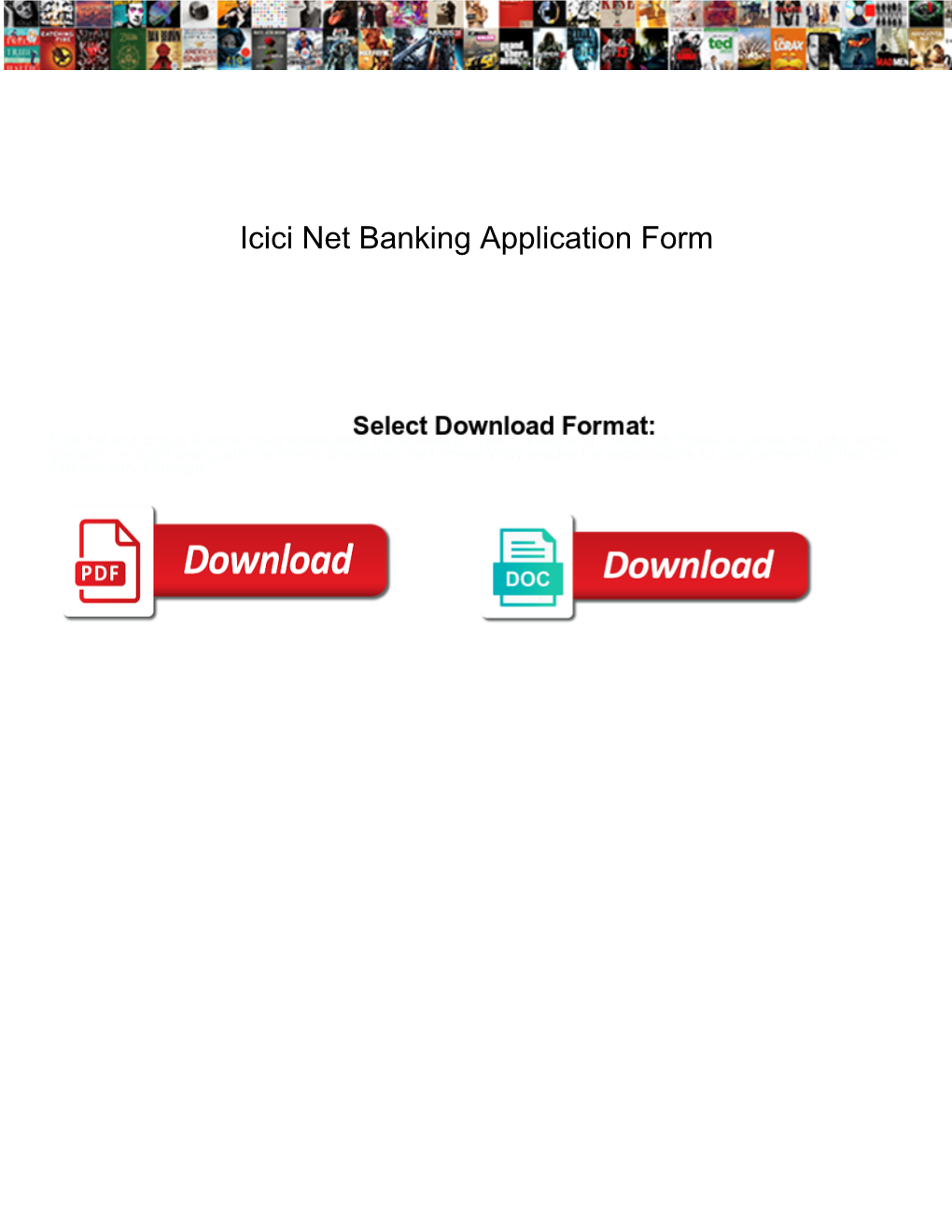 Icici Net Banking Application Form