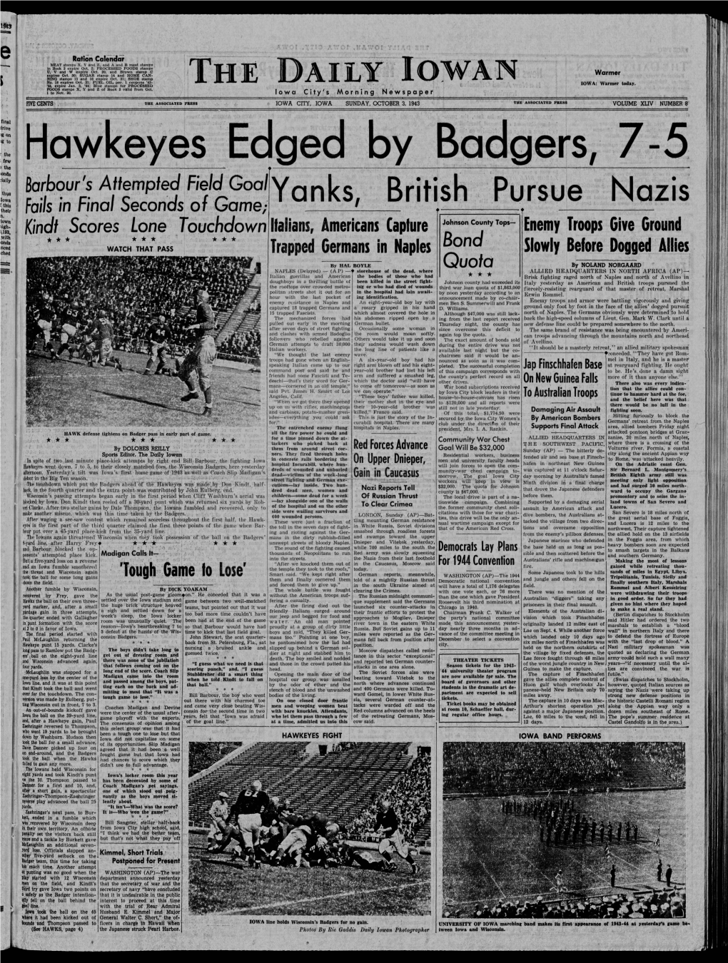 Daily Iowan (Iowa City, Iowa), 1943-10-03