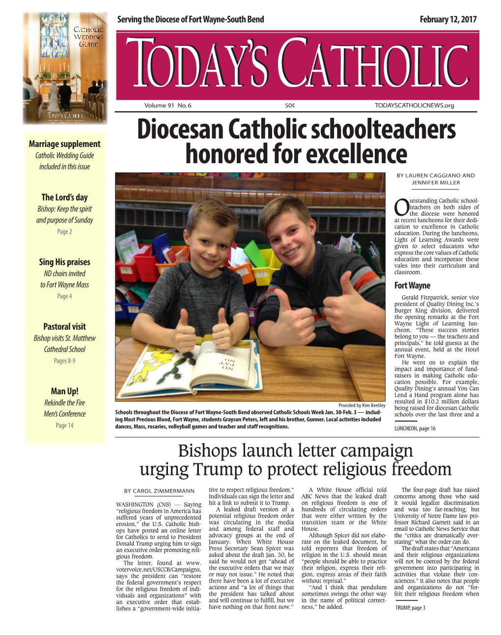 Diocesan Catholic Schoolteachers Honored for Excellence