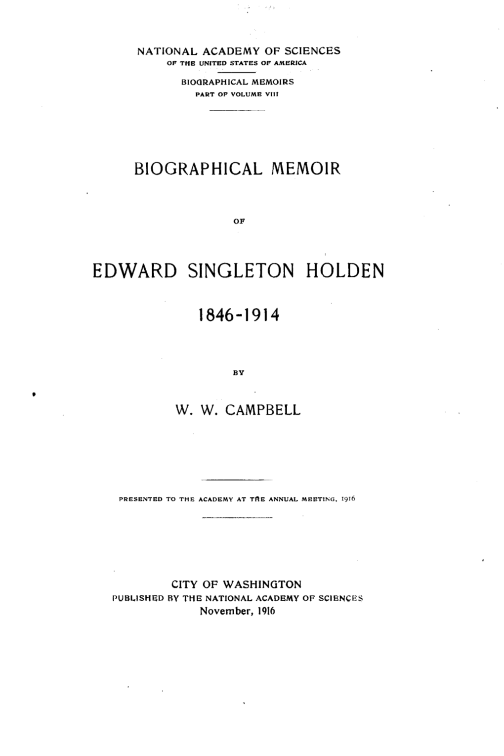 Edward Singleton Holden