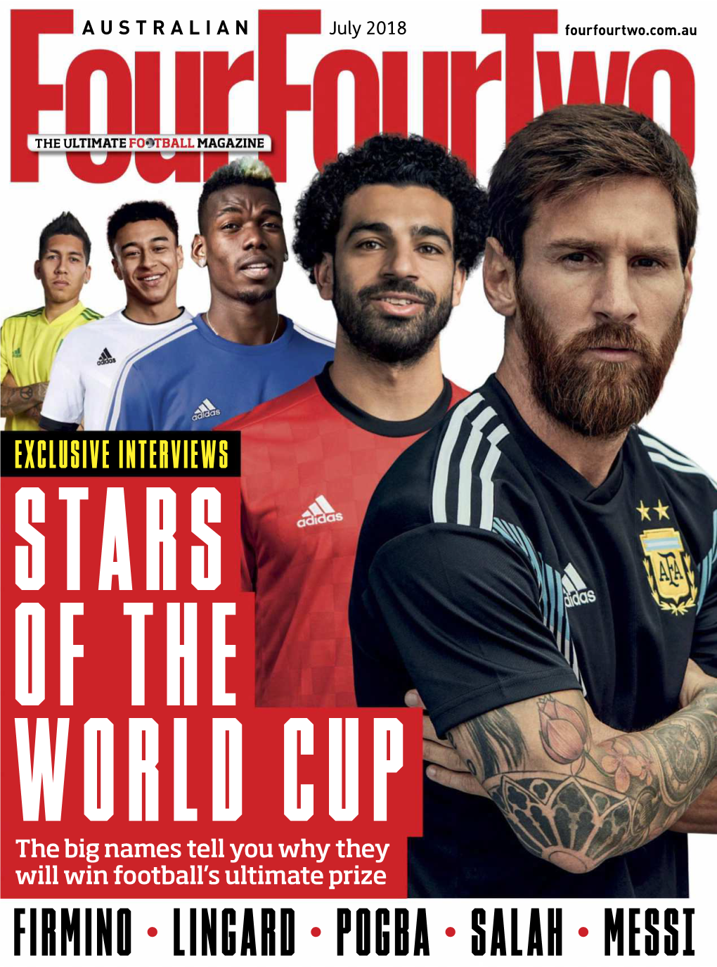 Firmino • Lingard • POGBA • SALAH • Messi © 2018 Adidas AG