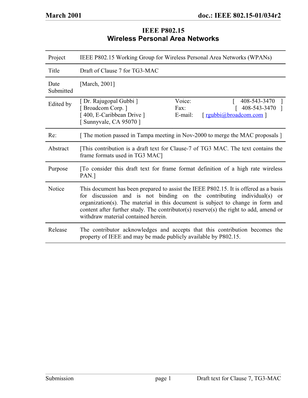 Doc.: IEEE 802.15-3/Clause 7 s1