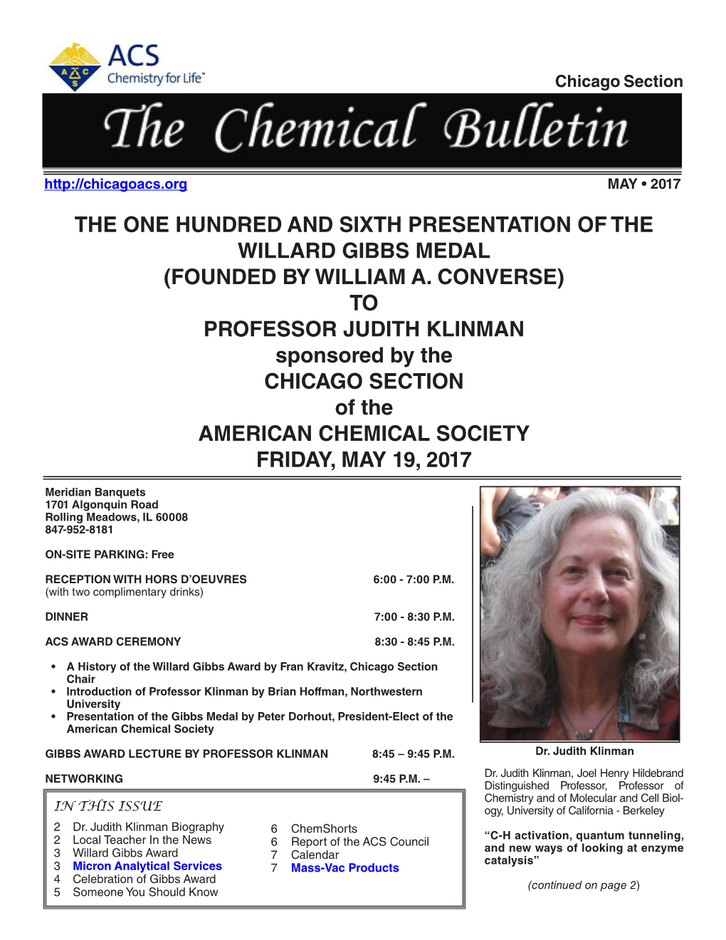 2017 May Chemical Bulletin