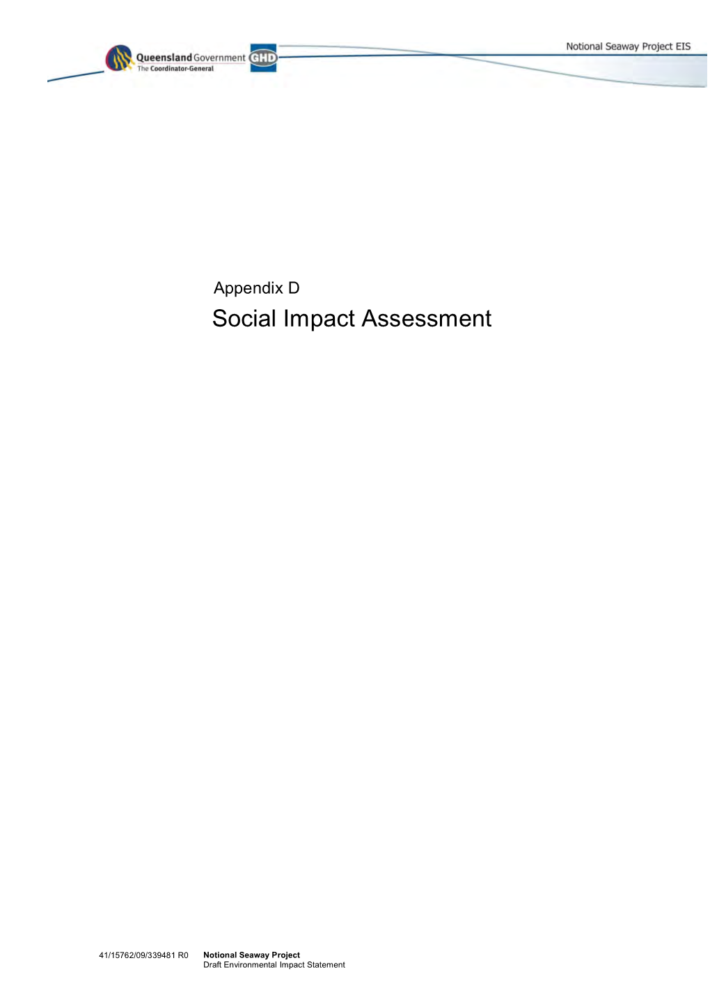 Access the Social Impact Assessment