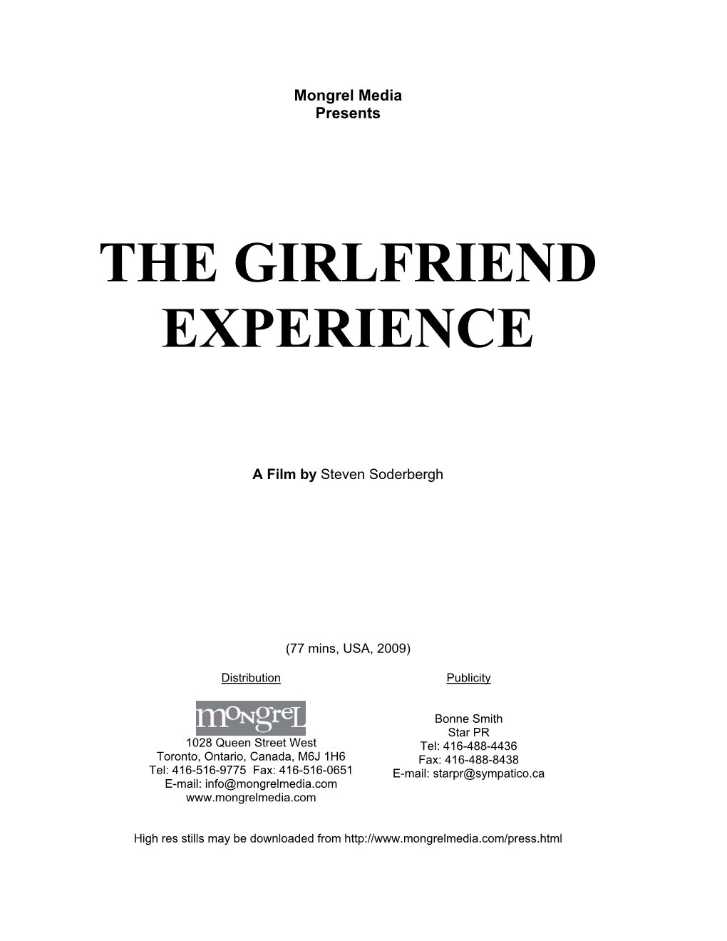 The Girlfriend Experience