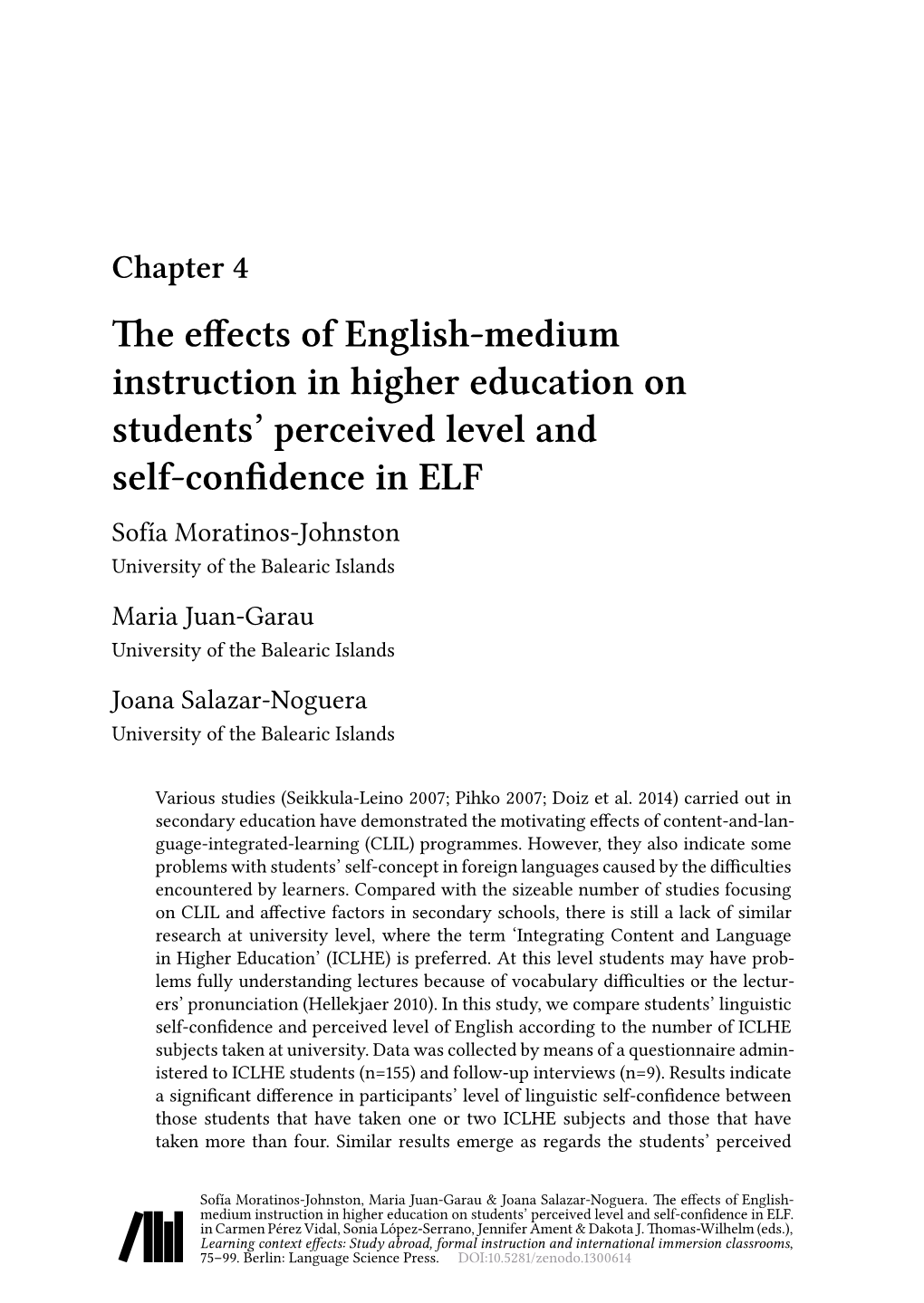 The Effects of English-Medium Instruction in Higher Education On