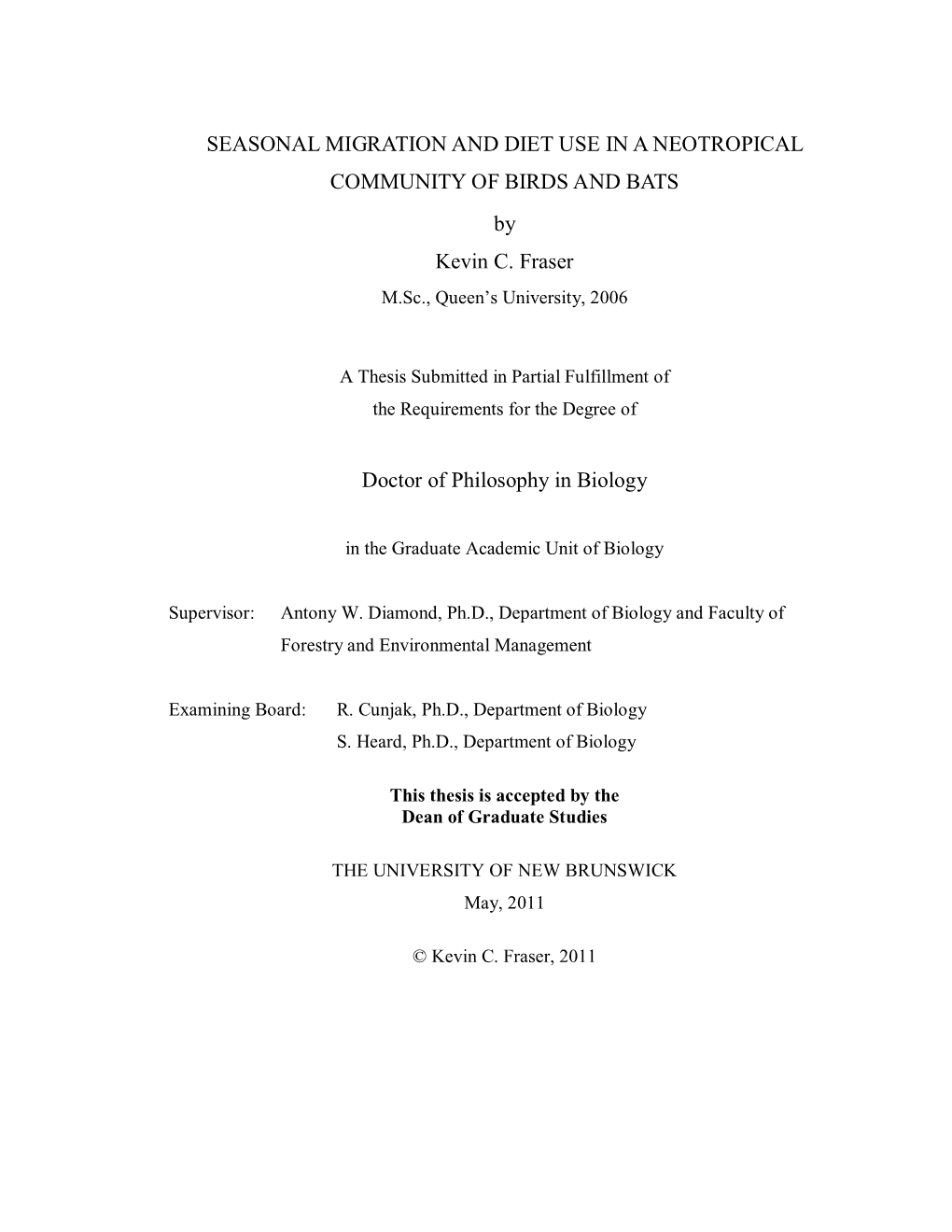 Nest-Site Selection, Diet and Co-Occurrence with Swainson's