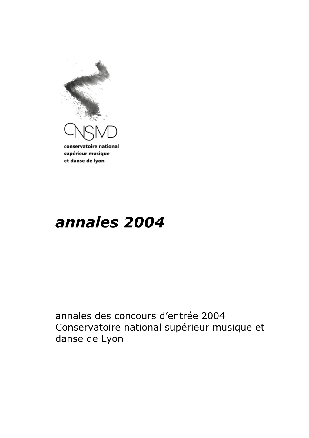 Annales 2004