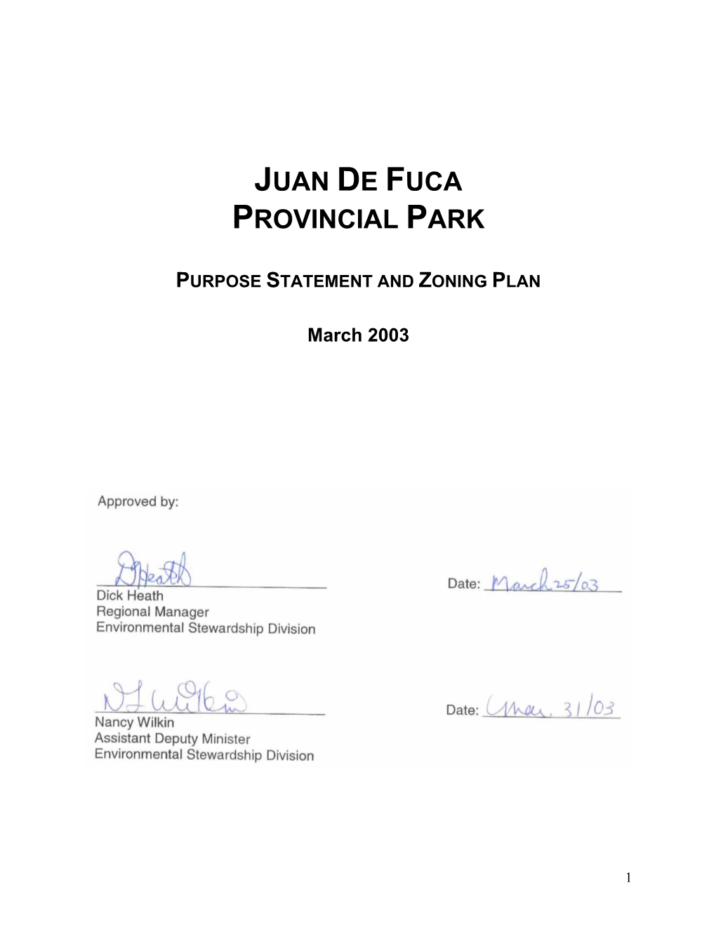 Juan De Fuca Provincial Park