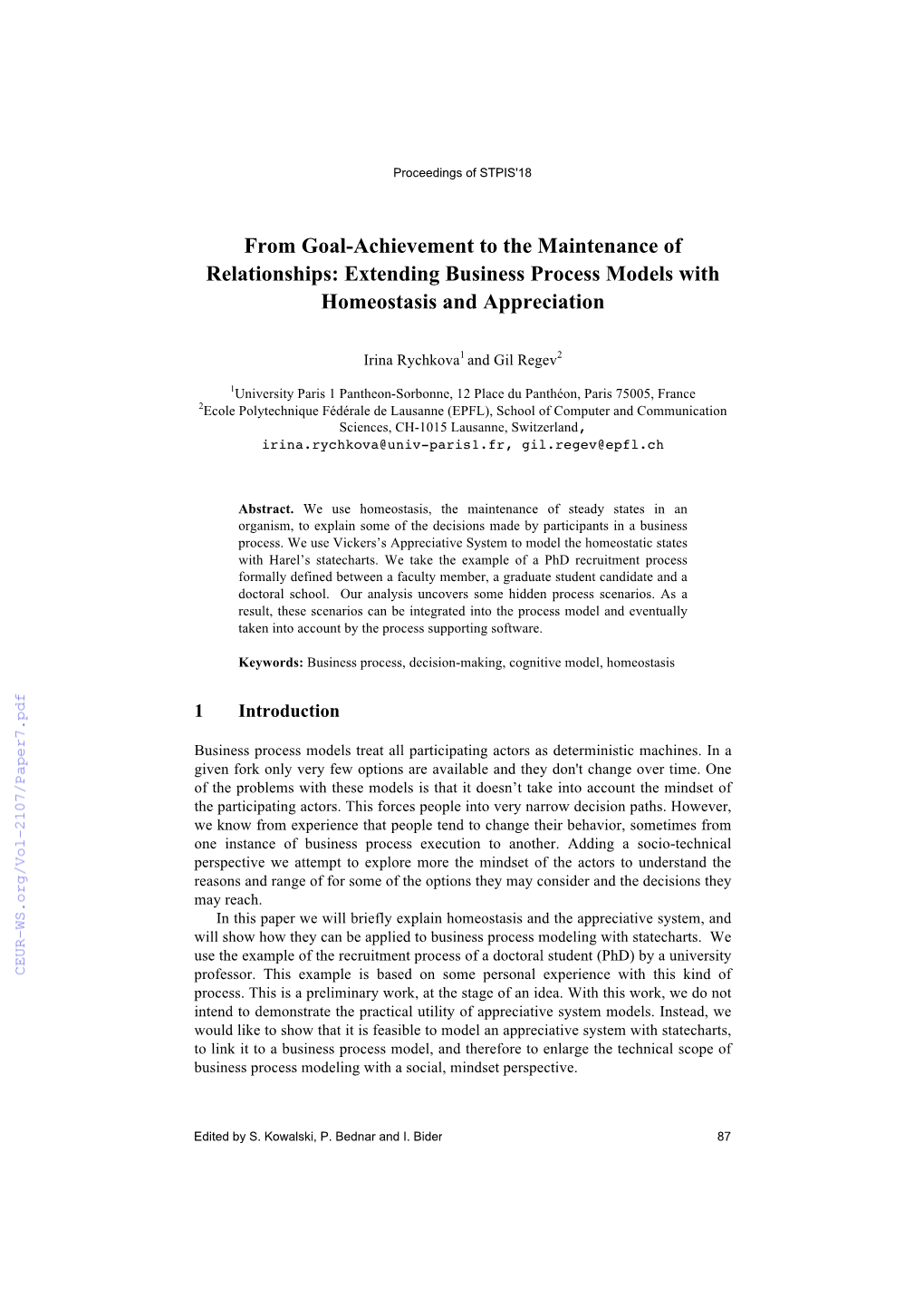 From Goal-Achievement to the Maintenance of Relationships: Extending Business Process Models with Homeostasis and Appreciation