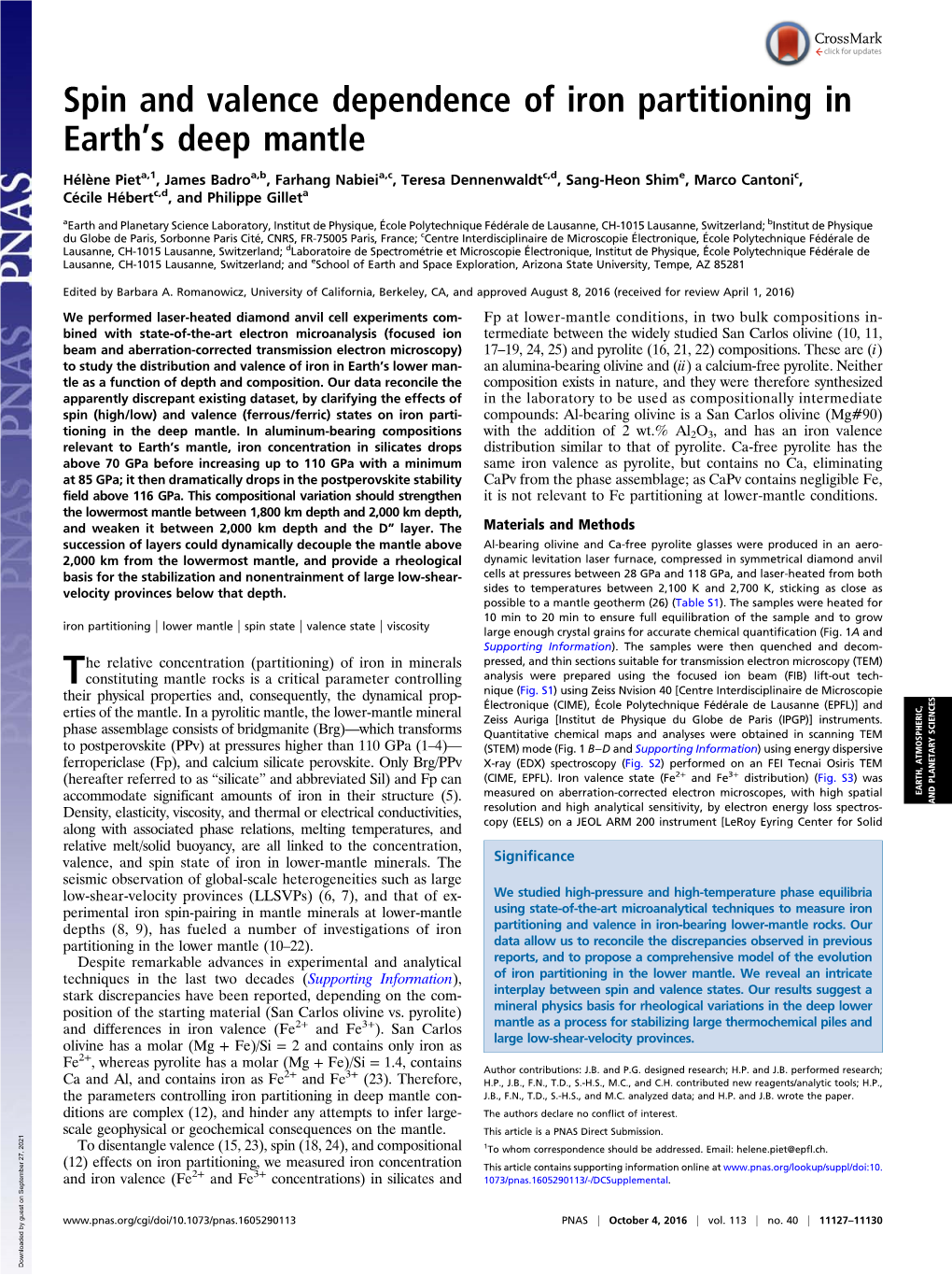 Spin and Valence Dependence of Iron Partitioning in Earth's Deep Mantle