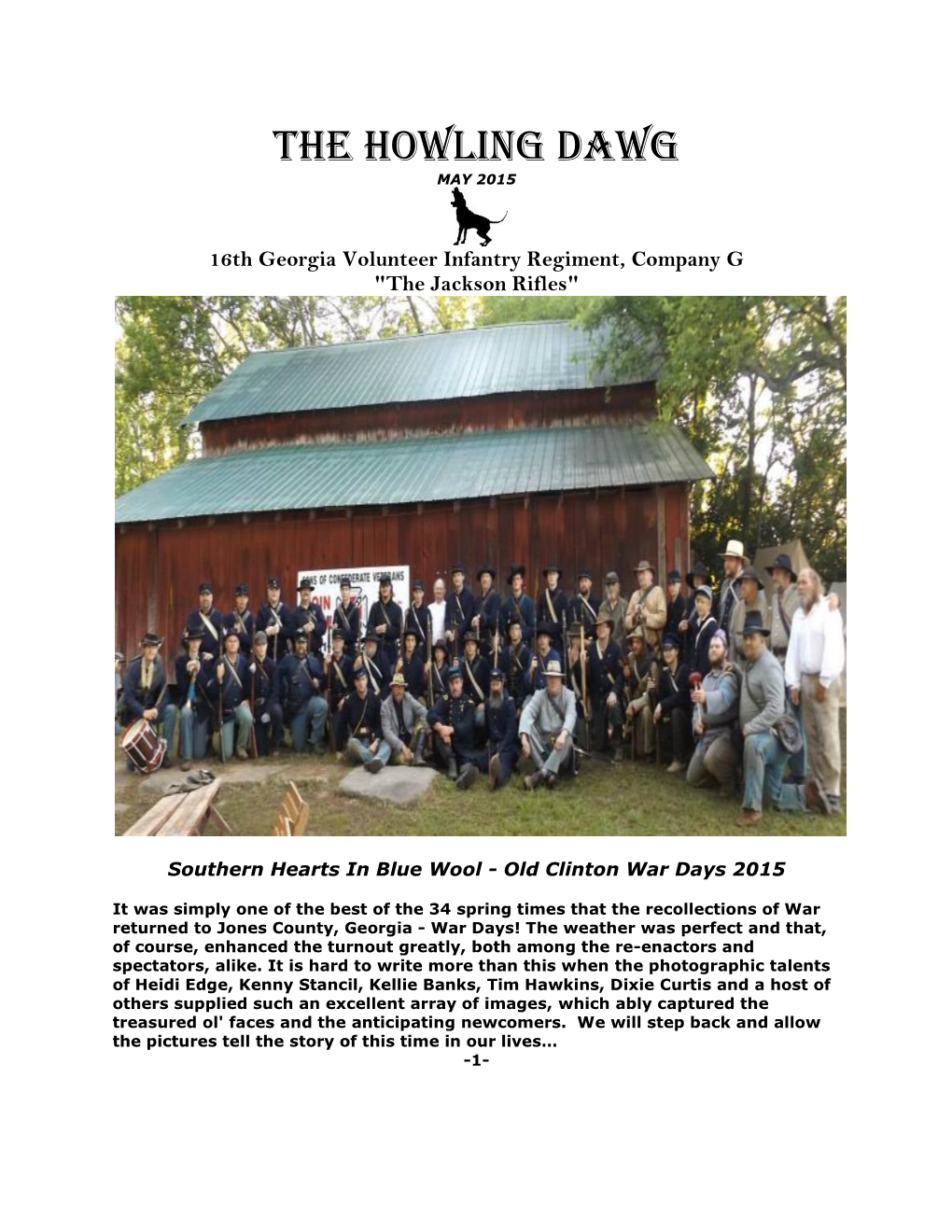 The Howling Dawg May 2015