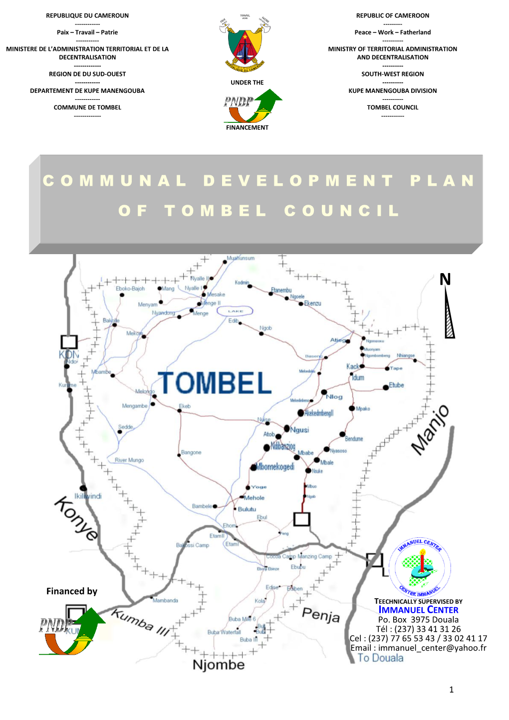 Communal Development Plan of Tombel Council