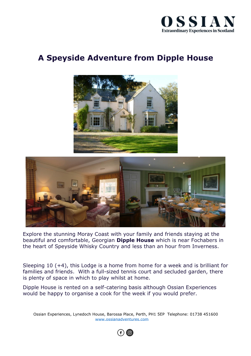 A Speyside Adventure from Dipple House