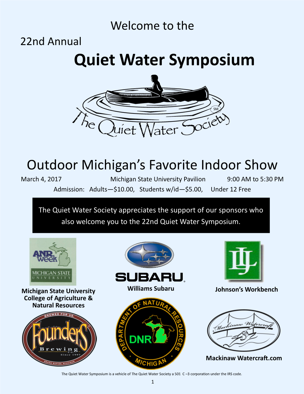 Quiet Water Symposium