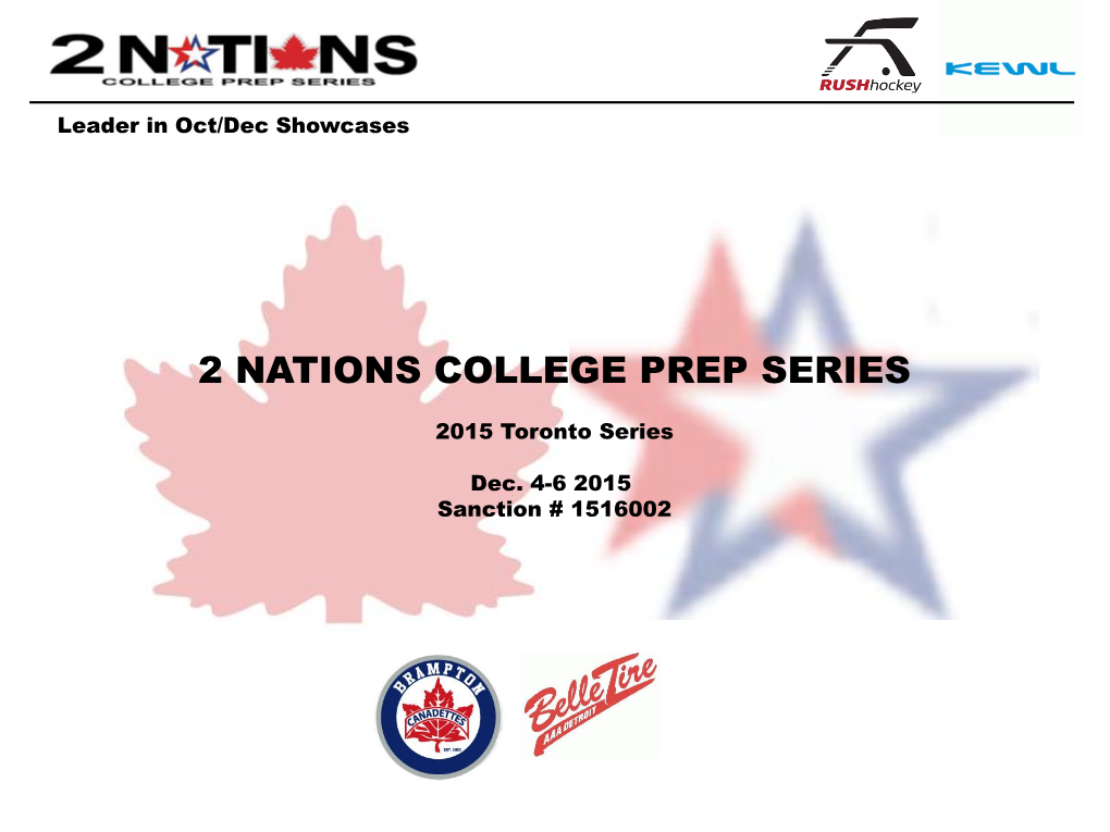 2 Nations College Prep Series