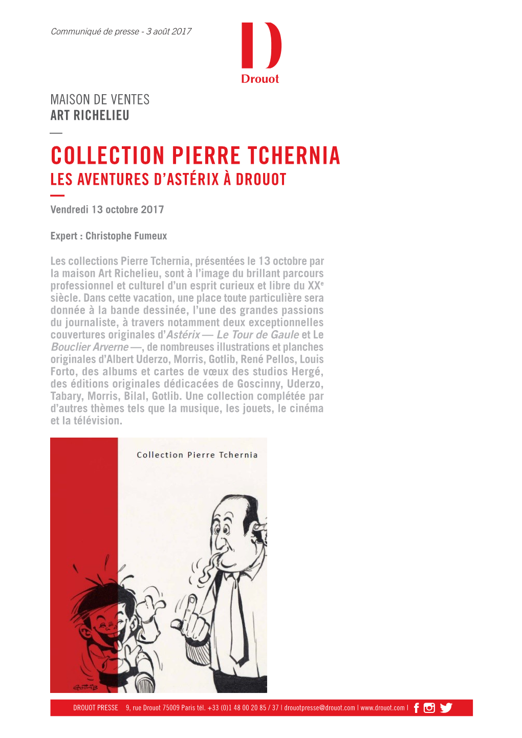 Collection Pierre Tchernia Les Aventures D’Astérix À Drouot