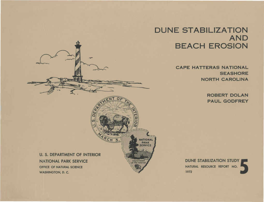 Dune Stabilization and Beach Erosion, Cape Hatteras National Seashore