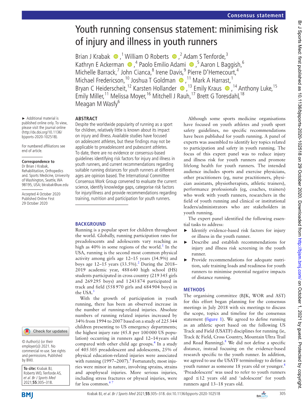 Minimising Risk of Injury and Illness in Youth Runners