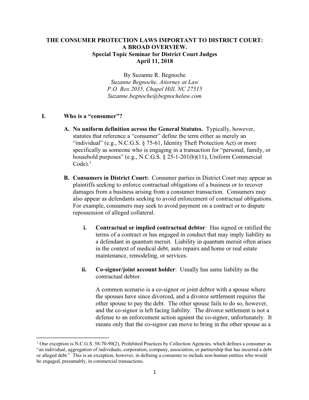 The Consumer Protection Laws Important to District Court: a Broad Overview