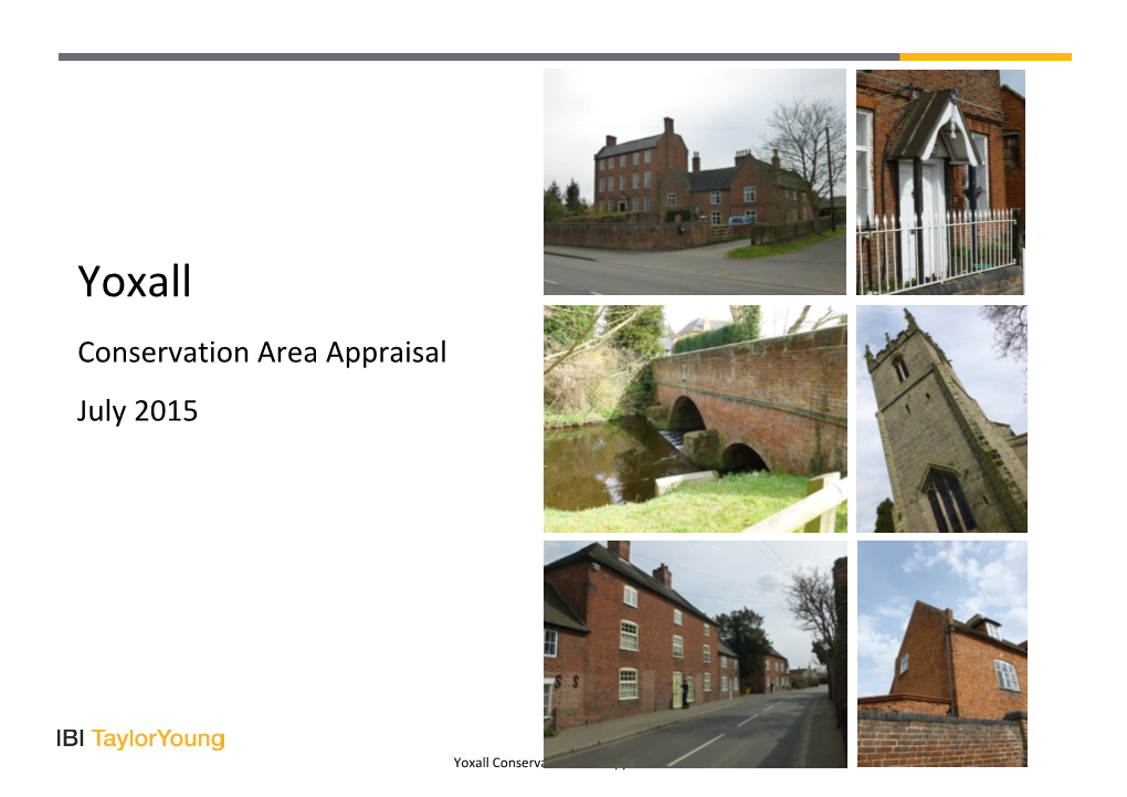 Yoxall Conservation Area Appraisal 2015