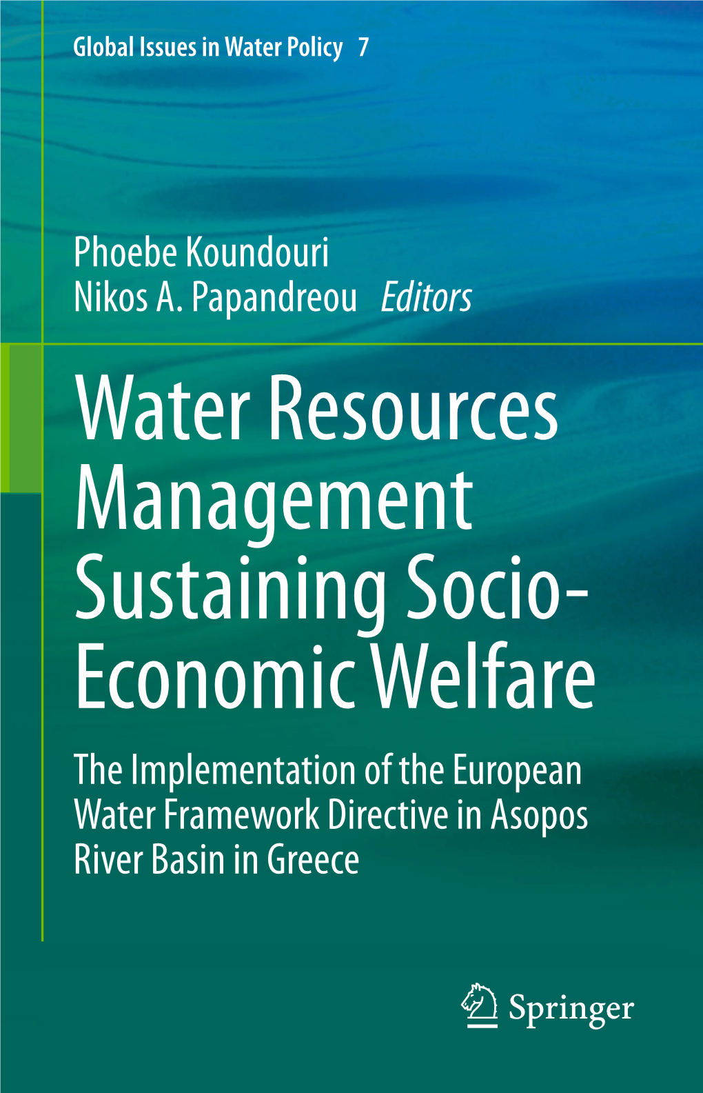 Water Resources Management Sustaining Socio- Economic Welfare