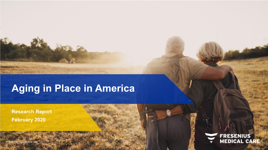 Aging in Place in America Research Report