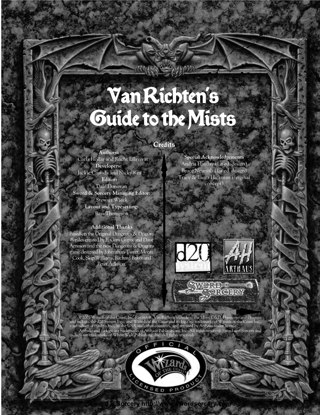 Van Richten's Guide to the Mists