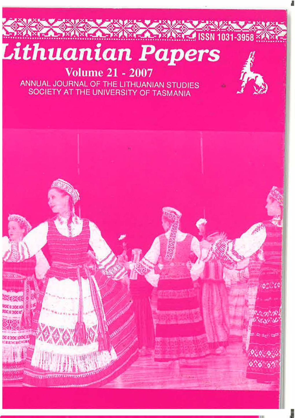 Lithuanian-Papers-Vol-21-2007.Pdf