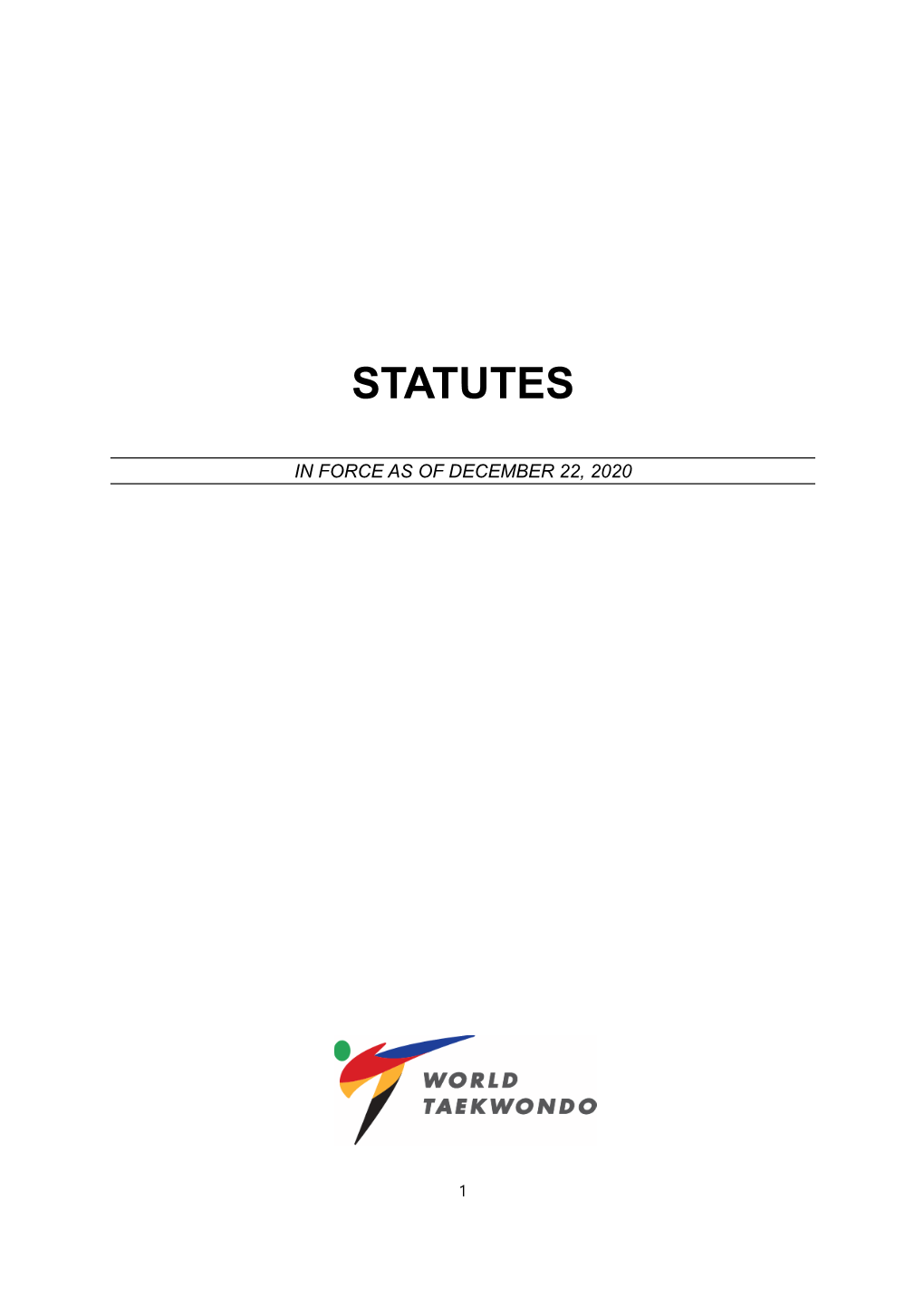 World Taekwondo Statutes.Pdf